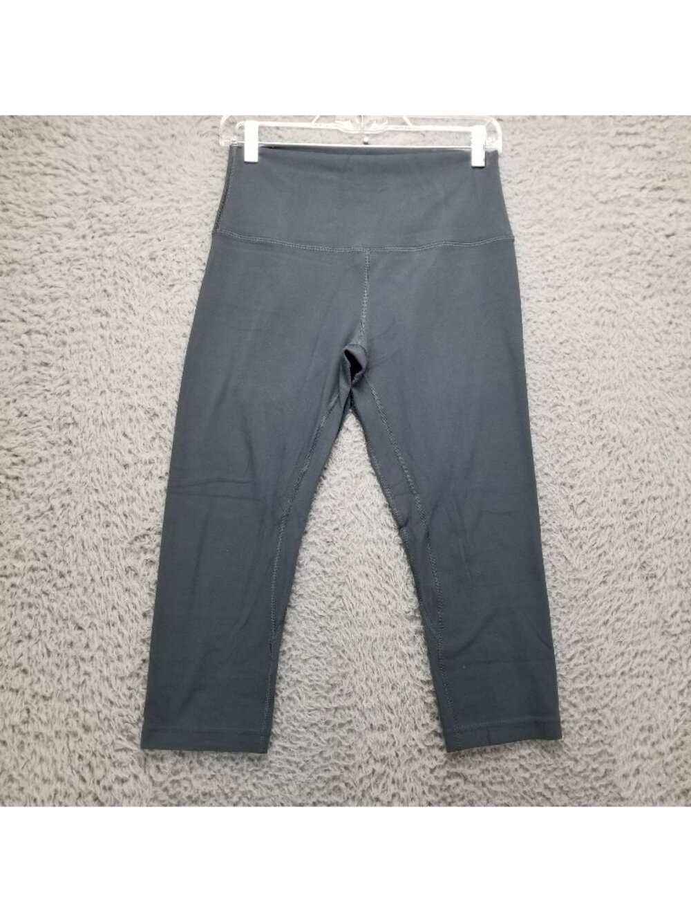 Lululemon Pants Womens 8 Gray Stretch Cropped Mid Rise Yoga Leggings *Read*